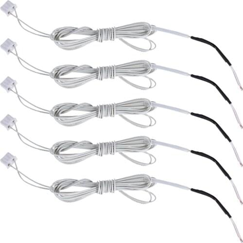 5pcs/lot NTC 3950 100K ohm Thermistor Sensor with 1m Cable for RepRap i3 Anet 3D Printer Kit Replacement Parts