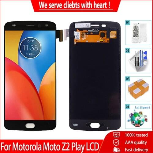 5.5" AMOLED Screen For Motorola Moto Z2 Play LCD Display With Touch Screen OLED Tested Digitizer For Moto Z2 Play XT1710 Display