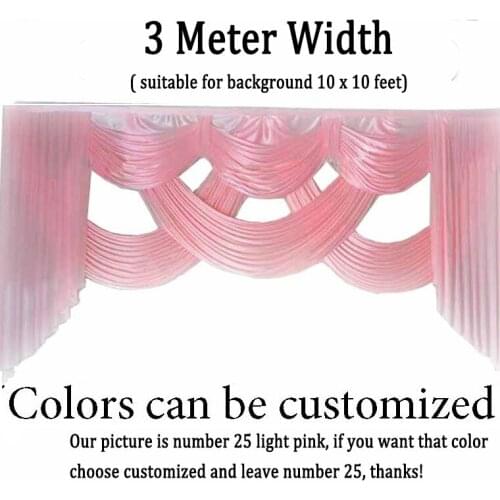 10 ft long wedding backdrop drapes event party curtain stage decoration wedding backdrop background curtain swag ice silk fabric