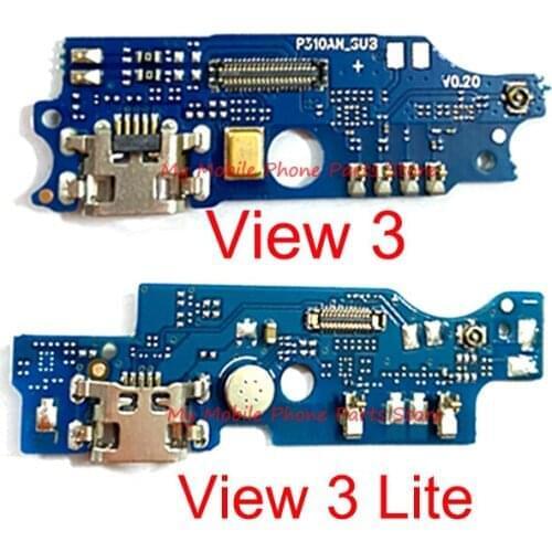 USB Charging Dock Port Connector Board Flex Cable For Wiko View 3 Lite 3lie USB Charger Charge Board Dock Plug Flex Cable Parts