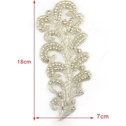 Hot Sellings In Africa New Rhinestone Trim Crystal Bridal Beaded Sash For Eedding Dresses WRA-1093