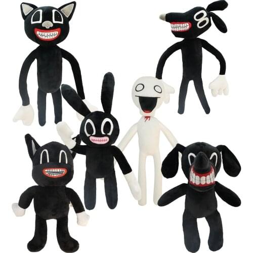 30-55cm Siren Head Plush Toy White Black Sirenhead Stuffed Doll Horror Character Figures Peluches Toys for Children Birthday Gif
