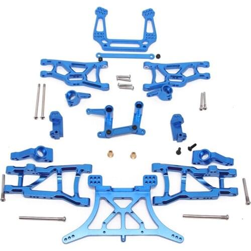1set Aluminum Alloy Metal Upgrade Chassis Parts Kit for TRXXAS SLASH 2WD 1/10 RC Car Truck Accessories