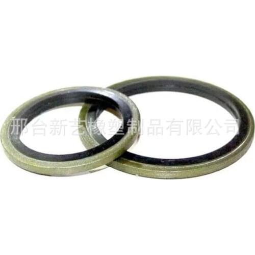 6/8/10/12/14/16mm Bonded Washer Metal Rubber Oil Drain Plug Gasket Fit M6/M8/M10/M12/M14/M16 Combined Washer Sealing Ring