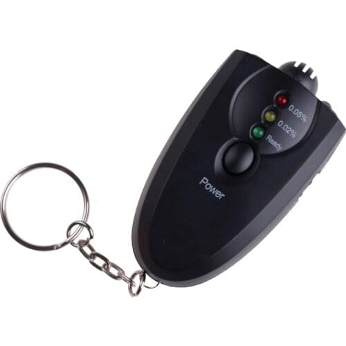 Mini Alcohol Breath Tester Breathalyzer Analyzer Detector Test Keychain Breathalizer Breathalyser Device LCD Screen 2020 New