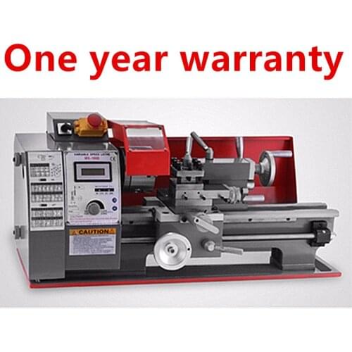 220V/50Hz Mini high-Precision DIY Shop Benchtop Metal Lathe Tool Machine 2500 RPM Variable Speed Milling Benchtop Wood Lathe