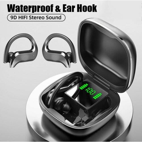 TWS Bluetooth 5.0 Earphones Touch Control Wireless Bluetooth Headphone 9D HiFi Stereo Sport Headset Handsfree With Microphone