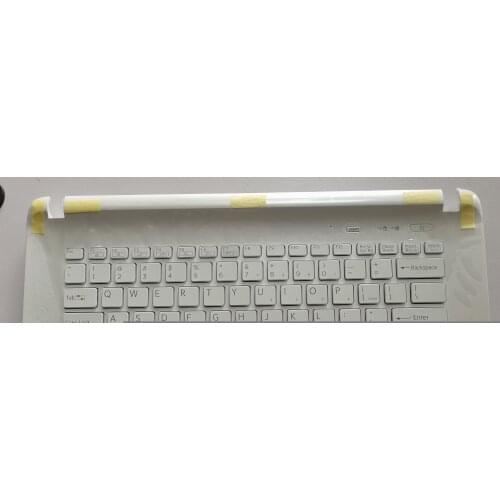 New for Sony vaio SVF142C29X SVF142C29U SVF142C29W SVF142A26T Palmrest English US laptop Keyboard white no backlit