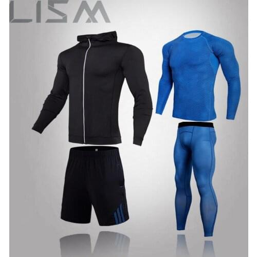 New Brand Running Suit Gyms Tight Snakeskin Pattern T-Shirt Mens Fitness Leggings Homme Gyms T-Shirt Men Fitness Summer Tops