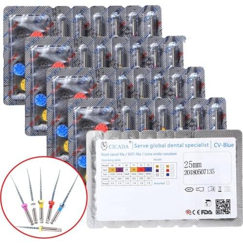 Teeth whitening dental instrument endo rotary endodontic files 25mm dental endo motor files instrument SX-F3 dentistry
