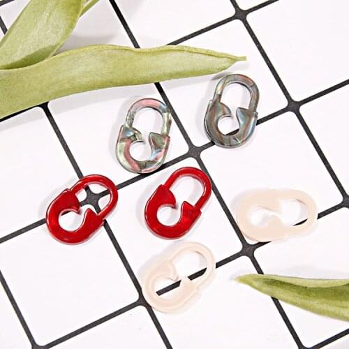 10 PCS 22x13mm New Acrylic Earring Pendant Charms Accessories For DIY Jewelry Making