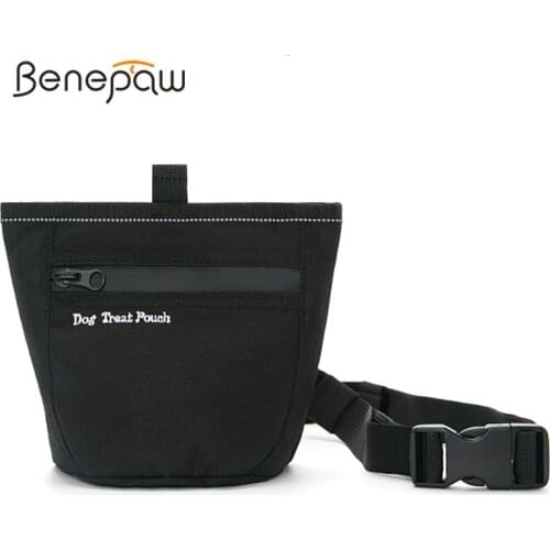 Benepaw Quality Dog Treat Bag Training Professional Magnetic Opening Pocket Pet Treat Pouch With Adjustable Clip Waist Belt