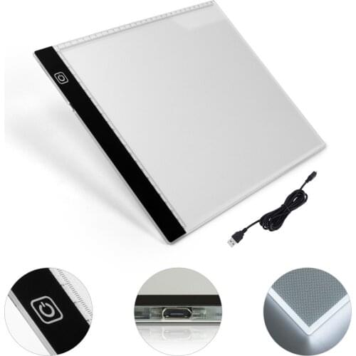 LED Drawing Board A4 Three Level Stepless Copy Painting Board Litenergy Portable A4 Tracing LED Pad For Diamond Painting