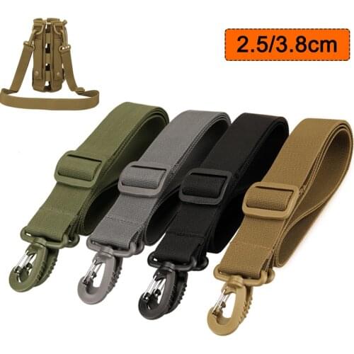 2.5/3.8cm Tactical Shoulder Strap Outdoor Waist Pack Belt Water Bottle Bag Strap Replacement Nylon Crossbody Shoulder Strap