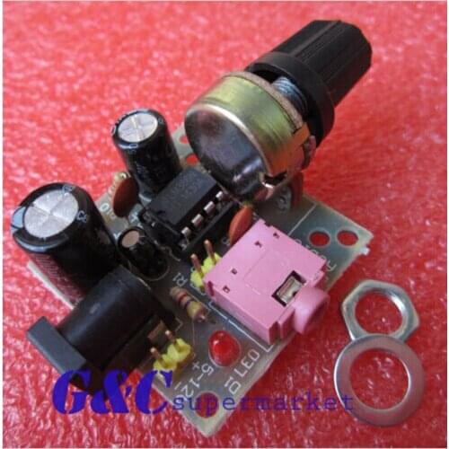 1PCS LM386 Super MINI Amplifier Board 3V-12V Power Amplifier