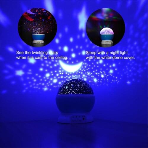 Rotate LED Star Master Night Light LED Star Projector Lamp Sky Projection Cosmos led Night Light Lamp Kids Gift Home Decoration