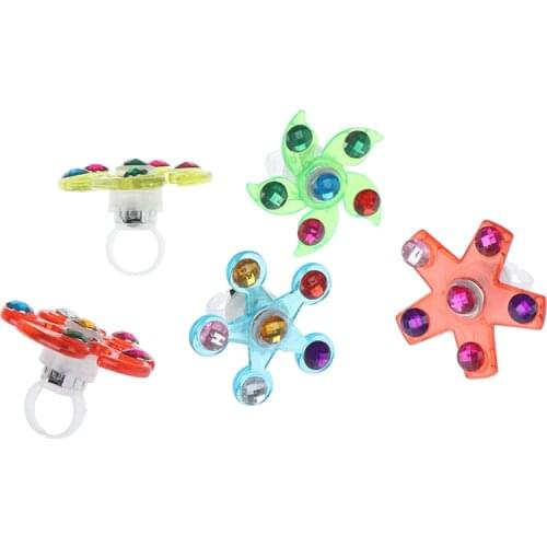 1Pc Jumping Fidget Spinner Lighter Flow Rings Gyroscop Toy Spiner Funny Led Light Up Tiny Toy Fidget Spinner Stress Relief Gift