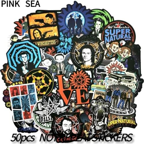 10/30/50Pcs/set TV Series Supernatural Waterproof Stickers For Guitar DIY TOY Bicycle Car Skateboard Snowboard Laptop Luggage