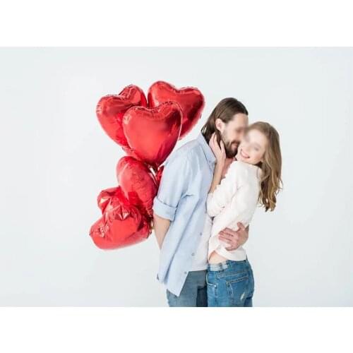 10PCS/18 inch love wedding decoration balloon red aluminum film balloon wedding birthday party family decoration baby shower bal