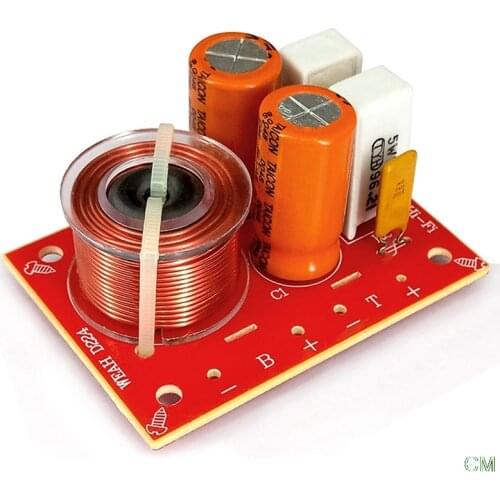 80W 2 Way Hi-Fi Audio Speaker Frequency Divider Speaker Audio Crossover Filters 71*51MM
