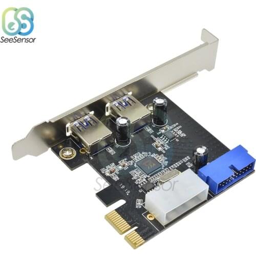 2-port USB 3.0 PCI-e Expansion Card PCI express PCIe USB 3.0 Hub Adapter 2-port USB 3 0 PCI e PCIe express 1x