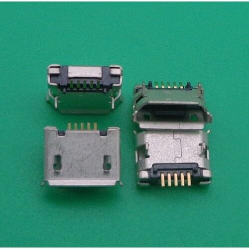 30pcs 5P Micro USB connector Charing port socket Jack v8 port plug dock for Cell Phone mobile /Smart Phone