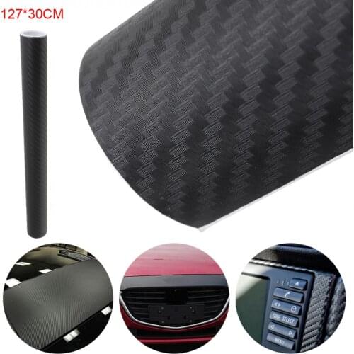 30 x 127 CM 3D Durable PVC Carbon Fiber Any Clipping Thickening Decoration Car Stickers for Motorcycle/Electronic Product/Home