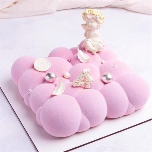3D Bubble Cloud Mousse Cake Silicone Mold DIY Dessert Chocolate Mold Handmade Soap Decorating Mould Food Grade Silicone