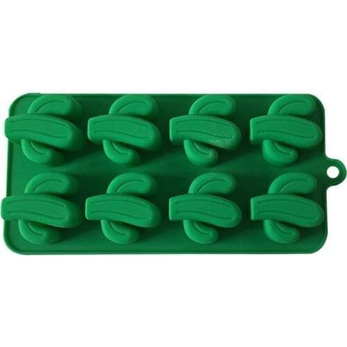 8-Cavity Cake Mold Cactus Shape Ice Cube Tray DIY Handmade Mini Cake Pan Silicone Mold Baking Tools Bakeware Cocina Accesorio