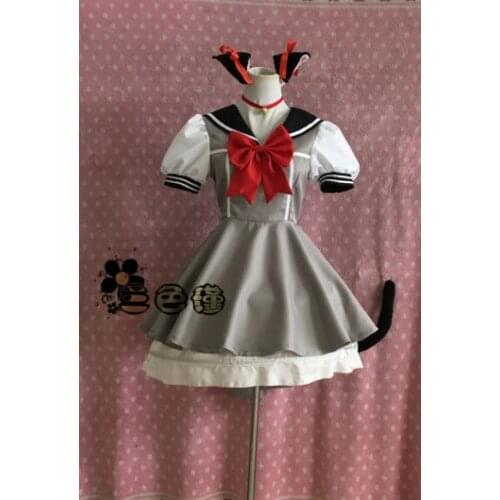 Anime Tokyo Mew Mew Momomiya Ichigo Cosplay Costumes Shoet-Sleeve School Uniforms Full Set Unisex Role Play Clothing Custom-Make