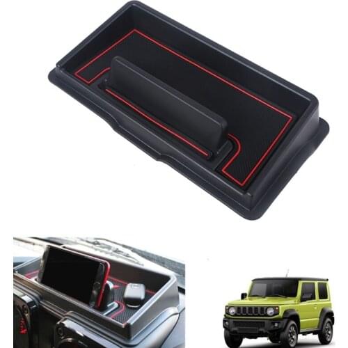 Car Front Dashboard Storage Tray Holder High Quality ABS Phone Holder Container Fit for Suzuki Jimny 2019