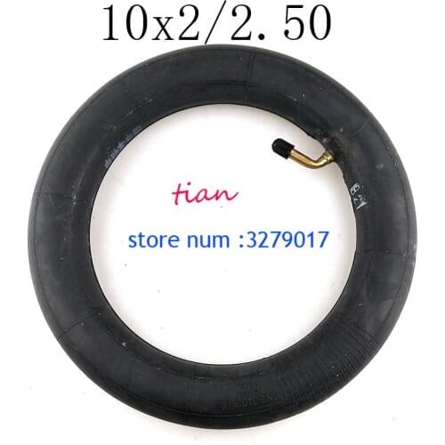 Free Shipping Hot Sale Electric Scooter Parts 10x2 /2.50 Innter Tube for Electric Balance Bike Scooter Wheel Motorcycle Tyre