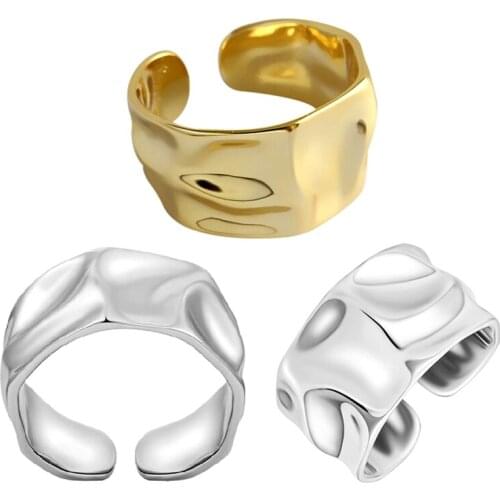 Bohemian Ethnic Silver Big Chain Open Rings For Women Bridal Wedding Vintage Finger Rings Christmas Gifts