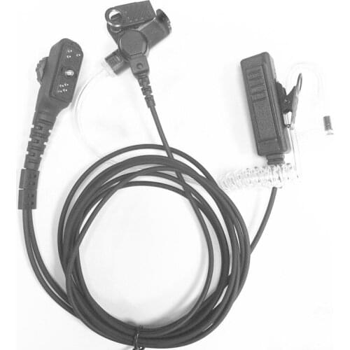 Large PTT Air Conduit Earphone for HYT PD700 PD700G PD702G PD705G PD752 PD782 PD785 PD785G PT580H two way radios