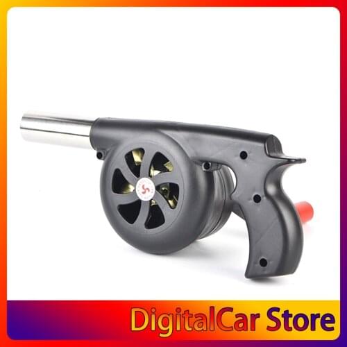 Large Outdoor Hand-Cranked Combustion Blower Manual Barbecue Picnic Camping Fire-supporting Hairdryer Outdoor BBQ Cooking