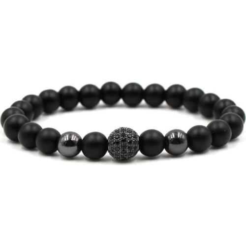 Rose Gold 10mm Zircon Ball Bracelet Man Fashion Women Gift For Bracelets