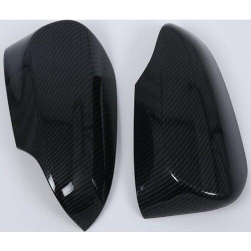 For TOYOTA C-HR 2017 2PCS Carbon Fiber ABS Chrome Car Side Door Rearview Mirror Protect Frame Cover Trims Car Styling