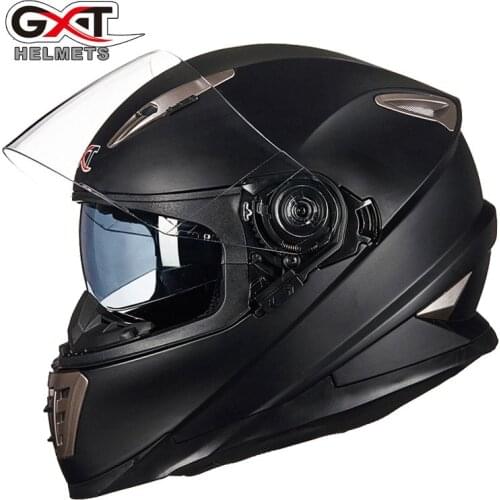 Double Vistor Full Face Motorcycle Helmet GXT 999 Four Seasons Locomotive Safety Hat Motorbike Head Protect Moto Knight GP Pad