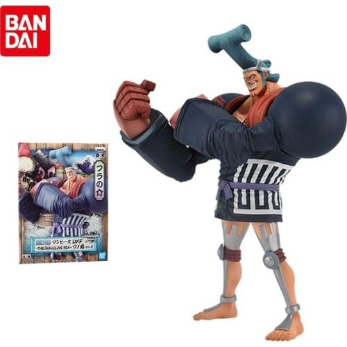 Bandai One Piece Figure Banpresto DXF THE GRANDLINE MEN Wano Country FRANKY Anime Figure Original Model Decoration Children Gift