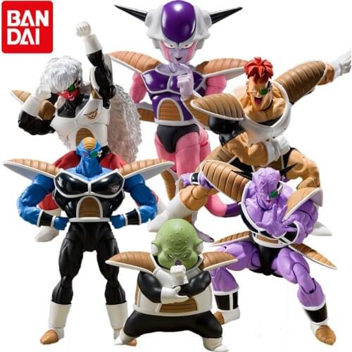 Original BANDAI Anime Dragon Ball Figures Jeice Ginyu Recoom Burter Frieza 9-20Cm PVC Model Toys Collection Toys for Boys Gift