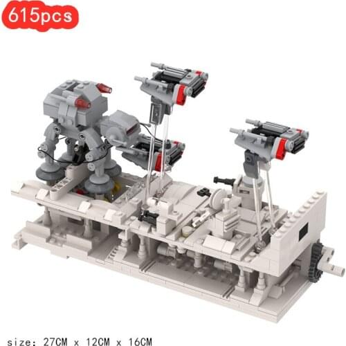 New Space Action Series On Hoth Mini Destroyer Building Blocks Interstellar Scenes Creative Ideal Bricks Toys For Kids Gifts