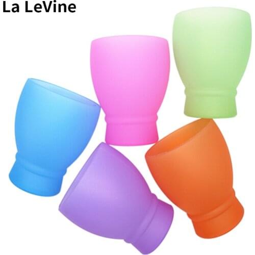 LA LEVINE Drinking Glasses Silicone Water Cup Red Wine Glass Mug Anti-fall Get Together Festival High Quality Large Capacity