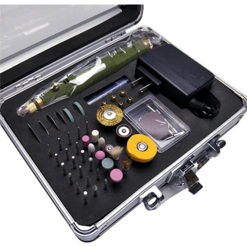 80pcs 12W Mini Electric Drill Multi-functional Grinder Polish Sanding Rotary Tool Set Kit Grinding Bit Case With Box