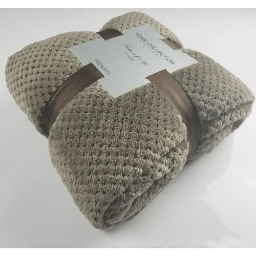 Soft Warm Flannel Blankets For Beds Throw Blanket For Sofa Large Thick Bedspread Fluffy Plaid Blankets For Travel Knee Pet