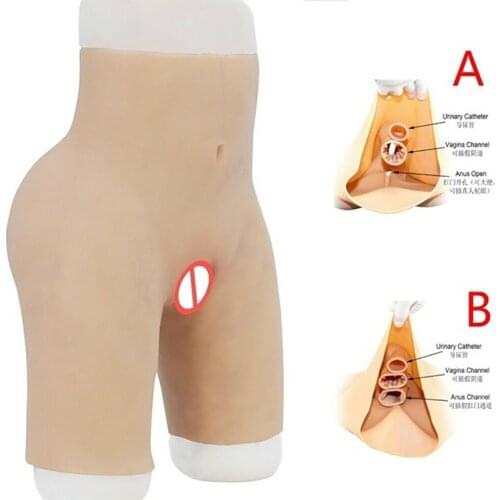 New Sexy Silicone Butt Pads Fashion Breathable Hip Enhancer Prom Perfect Fake Panties Vagina Thickened Hip Underwear Drag Queen