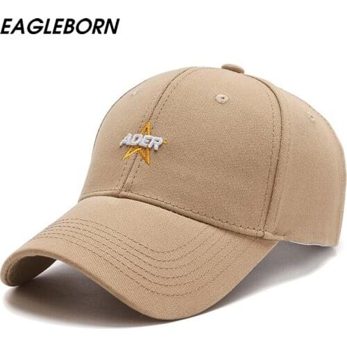 EAGLEBORN Light Color Hat Women Baseball Cap Letter Embroidery Star Fashion Sun Hat Casual High-quality Baseball Cap Hat for Men