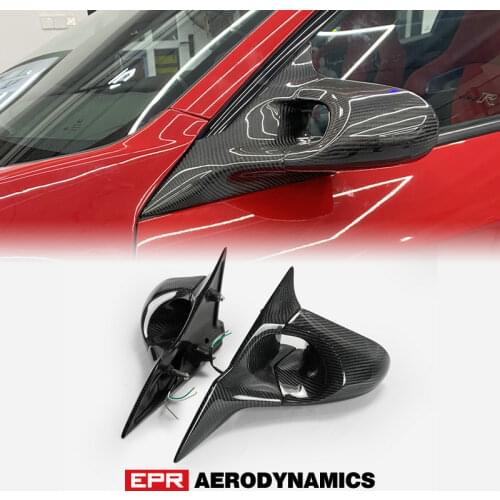 Carbon Fiber For Honda Civic FK7 FK8 Type R Aero Mirror Ganador Style CF Aero Mirror Body Kit(Left Hand Drive Vehicle)