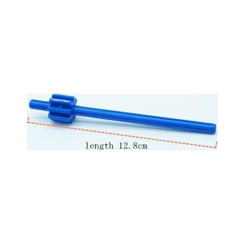 Compatible with 9656 Early mechanical suit Teaching AIDS shaft accessories Gear Block blue long tooth shaft Gear