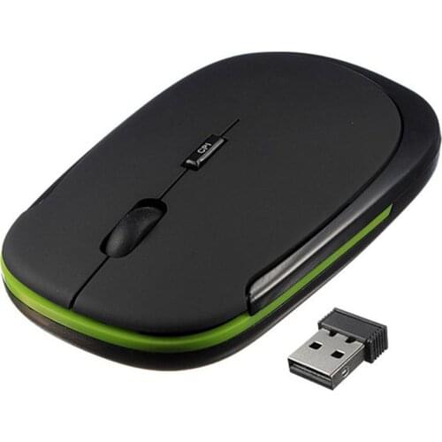 Slim 2.4GHz Wireless Mouse for Laptop PC 1600DPI 10m Operating Distance for laptop PC Optical Wireless Computer Mouse