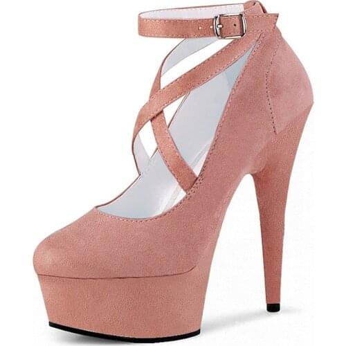 15CM High Stripper Heels Pumps Party Full Dress Platform Pole Dance Women Sexy Fetish Shoes Gothic Nightclub Models Show Elegant